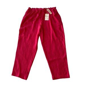 Tommy Bahama Island Gauze Easy Pants Womens XL Bright Rose NWT
